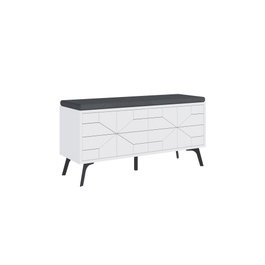 Hanah Home Dune Bench - Blanco